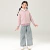 Jaqueta Grossa de Algodão com Forro de Fleece Infantil, Essencial para Uniforme Escolar de Meninos, Forro 100% Lã, Roupa Interna de Algodão para Meninas, Casaco Quente de Algodão