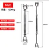 Aço Inoxidável 304 Cesta de Flores Fechada Parafuso de Cesta de Flores Fechada Corpo Fechado Esticador de Fio de Aço Esticador de Corrente m Metabo