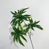 Flor de Simulación Lirio Bambú 3 Ramas Lirio Bambú Simulación Planta Verde Decoración Boda Hotel Hogar Suave Lirio Bambú Phnom Penh
