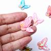 Patches de Mini Bordado de Borboleta Multicor para Roupas, Patches para Conserto de Furos, Patches Decorativos para Vestidos, Hanfu e Qipao