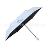 Guarda-chuva dobrável automático com fivela, Guarda-chuva dobrável de vinil, Guarda-sol portátil com logotipo impresso, Guarda-chuva publicitário