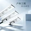Cabezal de Farola Solar Integrada de Alto Brillo Impermeable Luz de Carretera para Patio Iluminación Exterior Ahorro de Energía Led Panel Solar