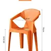 Silla de Plástico Gruesa para Exteriores con Respaldo para Uso en Casa, Mercado Nocturno, Puesto de Barbacoa, Diseño Creativo y Sencillo, Adecuada para Adultos, Para Sentarse Largo Tiempo, Antideslizante, Taburete Resistente al Desgaste