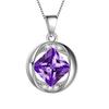 Cao Shi Oco Design Colar de Diamantes Design Sense Round Bag All-match Daily Commuter Colar Moda Elegante Colar