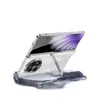 Funda Adecuada para Teléfono Oppo Find N5, Bisagra Magnética Galvanizada Transparente, Funda con Soporte Plegable de Carga Magsafe