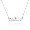 Explosiones transfronterizas Plata de ley S925 personalizada collar con nombre en inglés diy diseño de nicho sentido de una generación de cabello