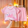 Pijama de verano para niños ropa de casa para niños traje de manga corta para bebés y niñas ropa de aire acondicionado verano