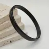 Pulsera de Acero de Titanio de 8 mm de Ancho Estilo Ins Europeo y Americano, Pulsera de Anillo Liso Esférico Brillante Simple y Moderna, Joyería Transfronteriza al por Mayor