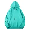 Sudadera con capucha de rizo de algodón puro 260g, nueva, transfronteriza, otoño invierno, jersey, sudadera con capucha de peso pesado, holgada, color liso, para grupo