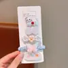 Grampo de Cabelo Infantil Fofo de Verão Creme Dopamina Colorido Bolinhas Doce Nuvem Vazada Franja Lateral