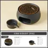 Padrão de rocha Torrador de Hojicha Bandeja de assar chá Acessórios para conjunto de chá Vela Difusor de aroma de chá Cerâmica Aquecedor Despertar do chá Fogão de assar