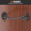 Gancho de viento negro para ventana de acero inoxidable engrosado, pestillo para puerta y ventana de madera, bloqueo, gancho a prueba de viento, hebilla de bloqueo, gancho fijo antiguo al por mayor