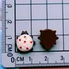 Miniatura Realista Tortuga Pan Pastelería Comida Pasador Goma para el Cabello Uñas Arte DIY Pegamento de Crema Accesorios de Resina