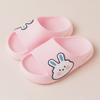 Pantuflas Infantiles Año del Conejo OEM Dibujos Animados Conejito Lindo Sandalias para Niñas Hogar Suela Suave Cuadros Niños