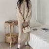 Conjunto de dos piezas de falda larga con capucha de punto transfronterizo, nuevo para otoño e invierno, estilo perezoso, importación extranjera