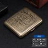 Caja de Cigarrillos de Metal con Tapa abatible, Flor Condensada de Bronce Tallada, Paquete de 20 Unidades, de Doble Cara, abatible, el más vendido del fabricante, compatible con envío directo