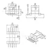 Transformador de Alta Frequência Efd15 Esqueleto Pinos Paralelos Horizontais 5+5 Pinos-1501-1