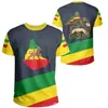 Bandera y Emblema Nacional de Etiopía Impresión 3D Transfronterizo Nuevo Estilo Unisex Casual Camiseta de Manga Corta Fuente de Suministro