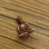 Figura Sentada de Latão Sólido Ornamento Antigo para Mesa de Escritório e Hall de Entrada, Decoração Vintage para Casa, Pequeno Ornamento em Cobre na Posição Sentada