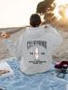 Sudadera con capucha de manga larga para mujer, talla europea, talla europea, estampada estilo California, para otoño e invierno