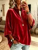 Nuevo Estilo Transfronterizo Estilo Europeo y Americano Holgado Media Cremallera Terciopelo Manga Corta Camiseta Mujer Casual Color Sólido Manga Murciélago Top