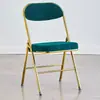Silla plegable, silla de oficina sencilla, sillón tipo puf para centro comercial, silla de comedor para restaurante y puesto de comida con asiento acolchado para comodidad a largo plazo