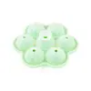 Molde redondo de silicone para cubos de gelo de hóquei no gelo com sete furos, criativo, para cubos de gelo de uísque, desmoldagem rápida, grau alimentício, fabricação de gelo, cubo de gelo, atacado