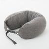 Almohada cervical granulada en forma de U para dormir en avión, oficina, siesta, coche, viaje en forma de U