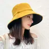 Chapéu de Pescador Olho de Pássaro Verão Novo Viagem Aba Larga Estilo Japonês Chapéu de Sol Feminino Estilo Coreano Chapéu de Sol Dupla Face Feminino