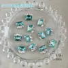 Decoraciones para Uñas con Pedrería Acabado Blanco K9, Pedrería Ovalada sin Base Hielo Azúcar Deslumbrante de Alta Gama, Accesorios de Pedrería para Uñas de Lujo Ligero