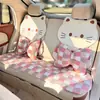 Cojín para asiento de coche nuevo transfronterizo, cubierta de asiento de coche de felpa cálida y gruesa para invierno, cojín para asiento de coche de gato de otoño e invierno