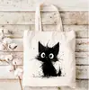 Bolsa de Tela Impresa por Ambos Lados Bolsa de Compras Tote Bag Bolsa de Compras de Lona Reutilizable Lista para Usar Dropshipping