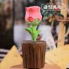 Tallas de Madera de Flores Adornos Creativos Estilo Pastoral Girasol Rosa Tallas de Madera Venta Directa de Fábrica Mayorista Dropshipping
