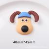 Perro Palmera de Dibujos Animados Pegamento Flexible Accesorios Adhesivos para Refrigerador DIY Parche para Carcasa de Teléfono Móvil PVC Pegamento Flexible Cachorro Horquilla Accesorios de Ropa