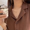 Colar Bamang Star Feminino Verão Design de Alto Nível Senso de Design Nicho Pérola Aço Titânio Corrente para Clavícula Corrente de Colar Simples Delicada Joias