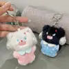 Pijama Fofo de Desenho Animado, Chaveiro de Pelúcia de Gatinho Fofo, Pingente de Bolsa de Casal Exquisito