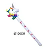 Juguete inflable de PVC empuje de suelo para niños puesto de suelo inflable palo largo palo de animal venta al por mayor palo inflable globo de empuje de suelo