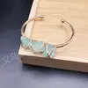 Pulsera de Piedra Natural Envuelta en Cobre Amatista Cuarzo Rosa Piedra Cruda Pulsera Abierta Hecha a Mano Envuelto en Alambre Video Venta al por Mayor Transfronteriza Transfronterizo