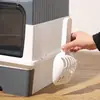 Arenero grande, anti-derrames, inodoro para gatos totalmente cerrado, suministros para mascotas tipo cajón plegable, venta al por mayor de fábrica