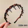 Nova Faixa de Cabelo de Veludo com Contas Onduladas Coroa Alta Antiderrapante Dentada Faixa para Lavar o Rosto Grampo de Cabelo Elástico de Cabelo Acessório de Cabelo Venda por Atacado