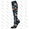 Nuevos Calcetines de Compresión para Pantorrillas de Amazon Patrón Transfronterizo Tubo Largo Calcetines Deportivos para Pantorrillas Mujeres Calcetines de Compresión Elásticos de Presión Fuerte