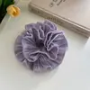 Goma para el pelo de gasa suave estilo francés con bordes de pétalos, ligera y elegante, adecuada para ir al trabajo, citas y uso diario como un accesorio versátil para el cabello