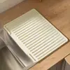 Esterilla Drenante para Fregadero de Silicona Tipo Desviador Cocina Tazón para Frutas y Verduras Plato Esterilla Drenante Secado Esterilla de Encimera Doméstica Esterilla de Drenaje Inclinado