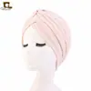Chapéu Lenço de Cabeça Moderno Europeu e Americano, Touca Elástica de Algodão, Touca de Dormir, Chapéu de Moda Tjm-412