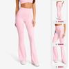 Pantalones Largos de Yoga Micro Acampanados Moldeadores de Cintura de Verano Transfronterizos Europeos y Americanos para Uso Exterior, Entrenamiento para Correr, Pantalones de Fitness para Mujeres