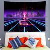 Fundo de porta-copos neon tecido decorativo 3D senso de Ciência e Tecnologia tecido de parede de fundo cor nórdica tapeçaria psicodélica comércio exterior venda quente