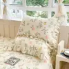 Juego de Falda de Cama Acolchada Estampada 100% Algodón Falda de Cama Engrosada Cubre Cama Funda Nórdica Ropa de Cama Individual Doble Comercio al por Mayor