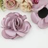 Acessórios de vestuário diy tecido coreano artesanal grande flor rosa acessórios de cabelo segurando flores materiais de decoração de casamento
