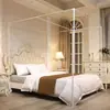 Soporte de Mosquitero Pintado Modelo Nuevo al por Mayor para Uso en el Hogar, Cortina de Cama de Pie, Tres Puertas, Engrosado y Reforzado