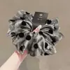 Goma para el pelo de estilo coreano, doble capa, transparente, con lunares, para mujer, banda elástica de alta gama, nueva